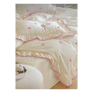 Uçkan home %100 pamuk Soft elegance çift kişilik nevresim seti