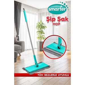 SMARTER ŞİP ŞAK MOP OTOMATİK EL DEĞMEDEN TÜM BEZLERLE UYUMLU TEMİZLİK SETİ PASPAS