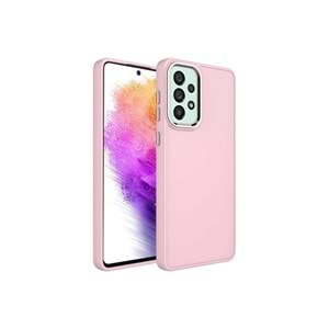 Samsung Galaxy A53 pembe klp desenli telefon kılıfı
