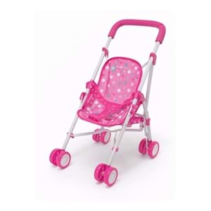 Oyuncak Bebek Arabası Pembe – Katlanabilir Bebek Arabası – Kız Çocuk Evcilik Oyuncağı