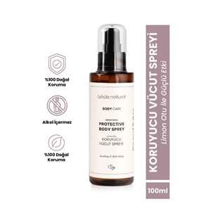 Bade Natural Limon Otu Koruyucu Vücut Spreyi 100 ml (KAPAKSIZ)