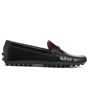 Tod's Antrasit Kadın Deri Loafer