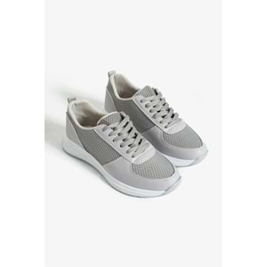 galya shoes Kadın Gri Sneaker Günlük Spoor Ayakkabı