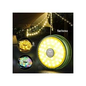 farissu 212 Farissu 8 Fonksiyonlu 10 Metre Rgb LED Kamp Lamba