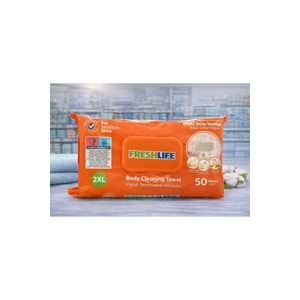Freshlife Vücut Temizleme Havlusu 50 Adet
