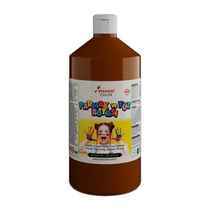 Red Rose Kahverengi Parmak Boyası 1000gr, Yıkanabilir, Toksik İçermez, Çocuk Okul Kreş İçin