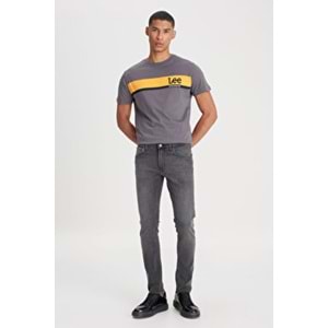 Luke Slim Tapered Dar Kesim Düşük Bel Antrasit Esnek Jean Kot Pantolon