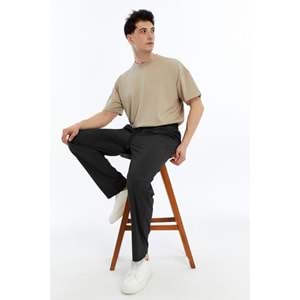 Erkek Oversize Paraşüt Kumaş Baggy Pantolon – Siyah