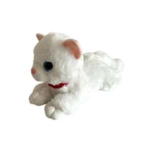 Sesli Yatan Miyavlayan 25 cm Peluş Kedi Oyuncak