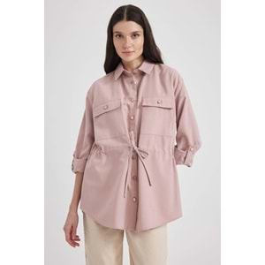 Zara Oversıze Dokulu Uzun Kollu Tunik