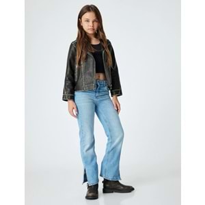 Kız Çocuk Normal Bel Dar Paça Kot Pantolon - Slim Jean