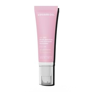 Cream Co. Spf 50 Cc Renkli Güneş Kremi | Aydınlatıcı Leke Karşıtı Cilt Tonu Eşitleyici | Tüm Cilt Tipleri