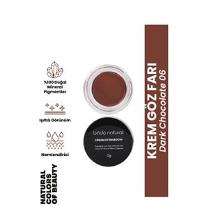 Bade Natural Krem Göz Farı Dark Chocolate 06 %100 Doğal