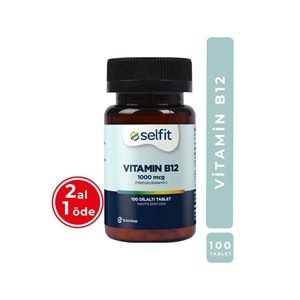 Selfit Vitamin B12 1000 Mcg 100 Dilaltı Tablet
