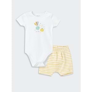 Erkek Bebek Çıtçıtlı Body Ve Şort 2'li Takım