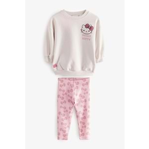 Magu Kız Çocuk Pamuklu Sweatshirt Ve Desenli Takım