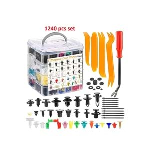 1240 pcs oto Trim klips seti