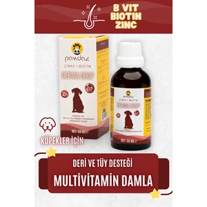 DermaDrop - Deri ve tüy sağlığını destekleyen damla (Biotin, Çinko, B Vitaminleri) Köpek