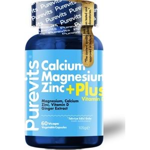 Purevits Ca,Mg,Zn, Vitamin D 60 Tablets