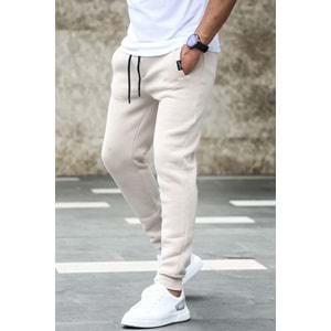 Madmext Bej Basic Eşofman