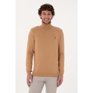 U.S. Polo Assn Erkek Slim Fit Balıkçı Yaka Basic Kazak
