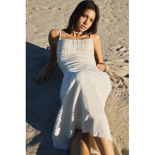Pull & Bear Rustik midi elbise