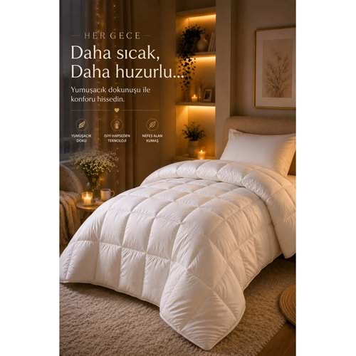 HİG HOME Tek Kişilik, Mikrofiber, Silikon dolgulu yorgan