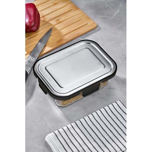 Cooker Cam, 1000 ml, sızdırmaz, çelik kapaklı