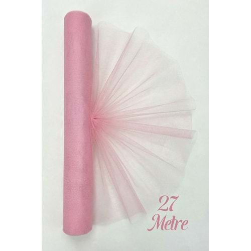 Atlas Şeker Pembe Tül 27 mt