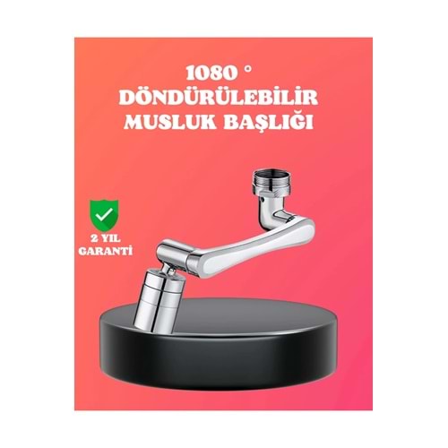 Toptan Bulurum 1080° Dönebilen Püskürtme Filtreli Musluk Başlığı Su Tasarruflu