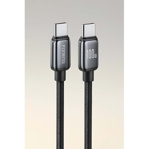 Fibaks Samsung Huawei Xiaomi Apple Iphone 15 16 Plus Pro Max Uyumlu 100w 1 Metre Foneng Hızlı Şarj Kablosu
