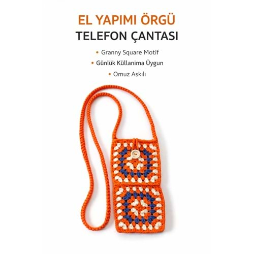 El Örgüsü Telefon Çantası