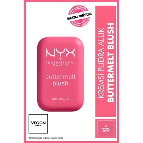 NYX Professional Makeup Kremsi pembe pudra allık