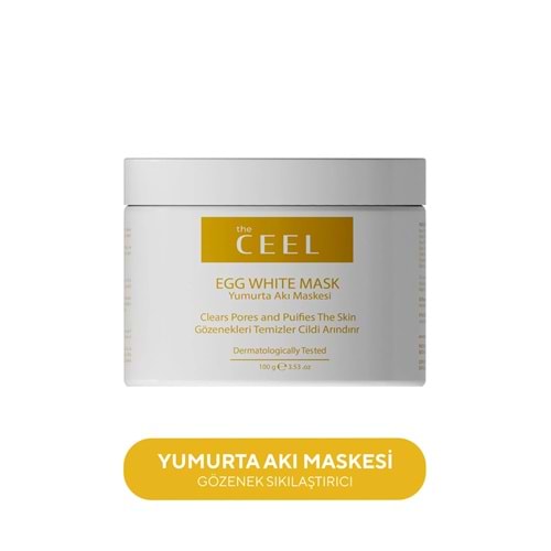 The Ceel Gözenek Sıkılaştırıcı , Siyah Nokta Karşıtı Yumurta Akı Maskesi Aloe Vera Özlü 100 Gr