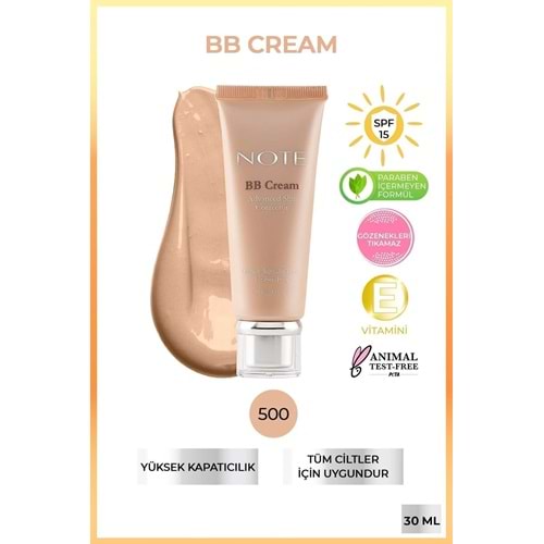Note Cosmetics SPF 15, nemlendirici, yoğun kapatıcı