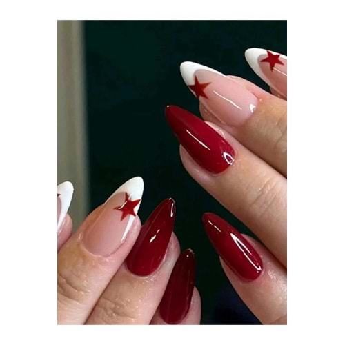 Nail Takma Tırnak Bordo