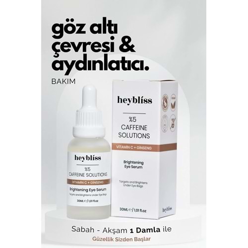 Heybliss Şişlik, Morluk Giderici & Aydınlatıcı Göz Altı Serumu