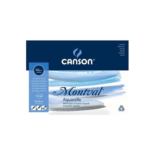 Canson Montval 300gr 12yp 18x25cm Sulu Boya Blok