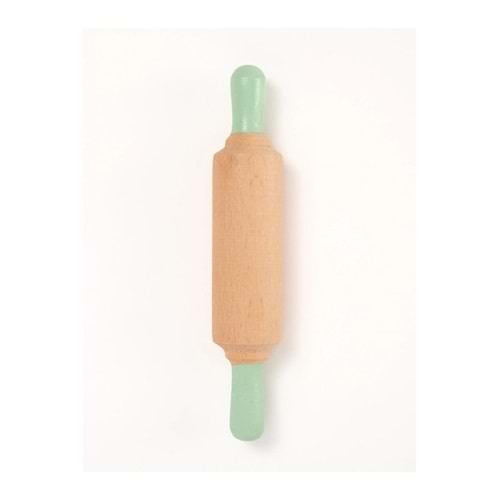 ChildGen Doğal Ahşap Merdane - Pastel Yeşil