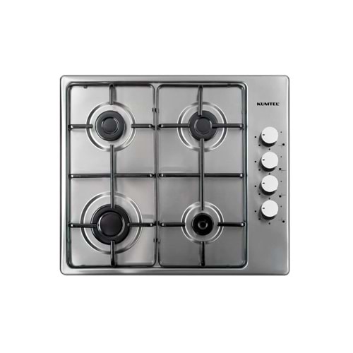 KUMTEL Doğalgazlı, set üstü ocak, inox, ko420