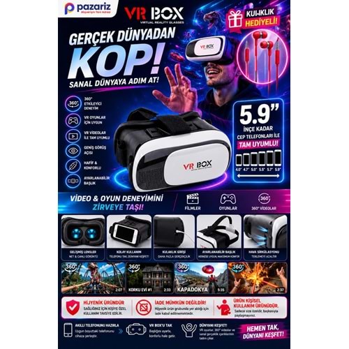 VRPARK 3 boyutlu gözlük