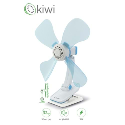 Kiwi Kfan 7604 Masaüstü Mini Vantilatör Kiwi 7604