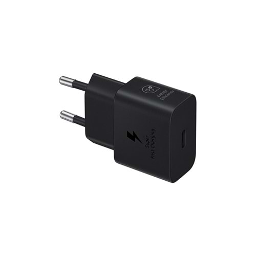 Samsung Type-C hızlı şarj adaptörü, 25W, siyah