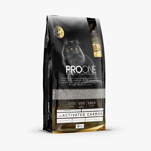 pro one Aktif Karbonlu Topaklanan Kedi Kumu 10 Lt ambalaj yırtık