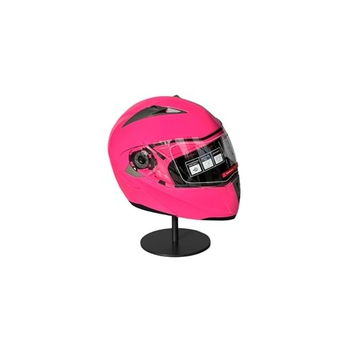 JK20 Pembe Çene Açılır Motosiklet Kaskı
