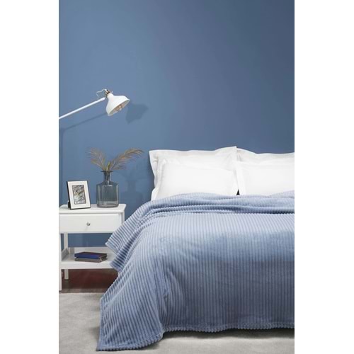 Karaca Home Joena Indigo Tek Kişilik Battaniye