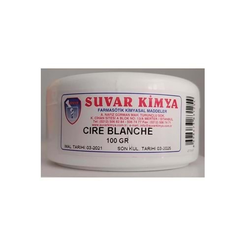 Suvar Kimya Beyaz Balmumu (Cire Blanche) 100 gr