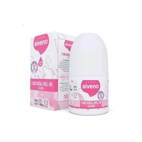 siveno baby Doğal Roll-On Kadın Deodorant Ter Kokusu Önleyici 50 ml