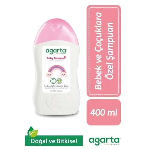 Agarta Doğal Kız Bebek Çocuklara Özel Bakım Şampuanı 400 ml