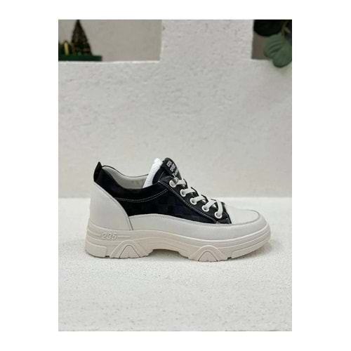 Guja Kadın Sneaker Günlük 24y314 Yüksek Taban Siyah Gizli Topuk Spor Ayakkabı